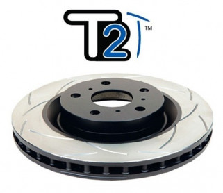 Посилений гальмівний диск T2 SLOT Mitsubishi Pajero Sport 15+ передній DBA2234S