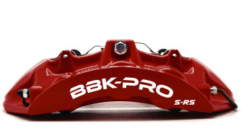 Комплект великих гальм RZ Forged 6 поршнів з комплектом 2-составних г. дисків 355/32 мм, з насічками і перфорацією, TLC Prado 150, передній - Фото 1