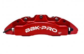 Комплект великих гальм GT Forged 4 поршні з комплектом г. дисків 355/28 мм, з насічками і перфорацією, TLC Prado 150, задній - Фото 1