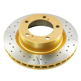 Посилений перфорований гальмівний диск GOLD TOY HIGHLANDER 08+/LEXUS RX350 09+/NX задній DBA2735X - Фото 1