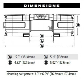 Лебідка WARN AXON 55 ATV Winch 5500 12V 101155 - Фото 0