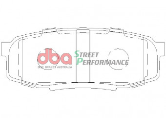 Гальмівні колодки DBA Street Performance для Toyota LC200/Lexus LX570, заднi 1857SP