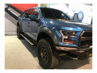 Висувні електричні пороги Ford F150 17+ з логотипом F150 - Фото 0
