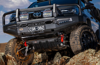 Полімерний захист двигуна і трансмісії (для бамперів ARB) TOY Hilux 2015+ ARB UP008BL007