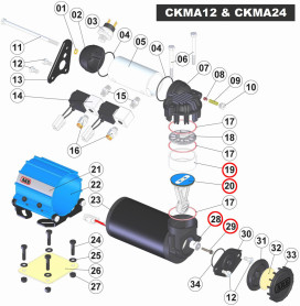 Сервісний комплект поршня для компресорів CKMA/CKMP ARB 320303