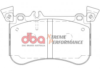 Гальмівні колодки DBA Xtreme Performance для Mercedes A-Class(W176) A45 AMG (2.0 Twin Turbo) 2015-2018 передні DB9031XP - Фото 2