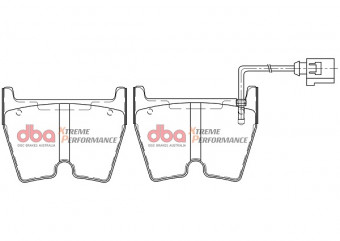 Гальмівні колодки DBA Xtreme Performance для AUDI RS3 (8V) 2.5 Turbo 10/2017+ (sportback) / 2015-06/2017 (hatchback) передні DB15005XP - Фото 2