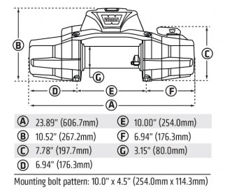 Лебідка електрична WARN ZEON XD 12-S (12V) 5443 кг 110012 - Фото 1