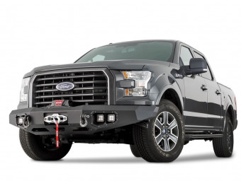 Передній бампер Ascent для Ford F150 з місцем під лебідку і ПТФ WARN 100915
