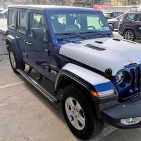 Висувні електричні пороги Jeep Wrangler 4 doors 14+ з логотипом - Фото 0