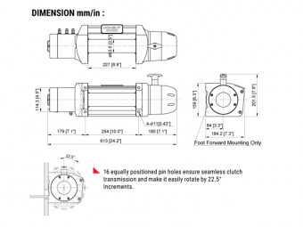 Лебідка COMEUP Seal Gen2 12,5s 12V 5670 кг 295750 - Фото 2
